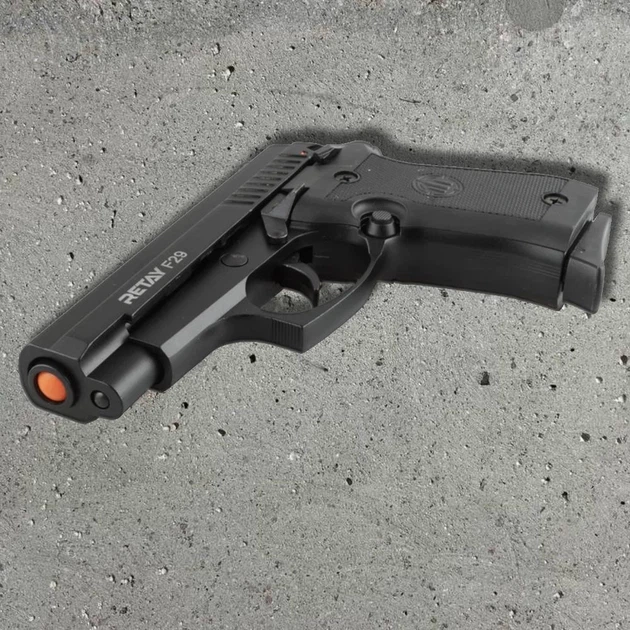 Стартовий пістолет Retay F29 9 мм PA (blank) чорний, сигнально-шумовий, 9 патронів - изображение 7