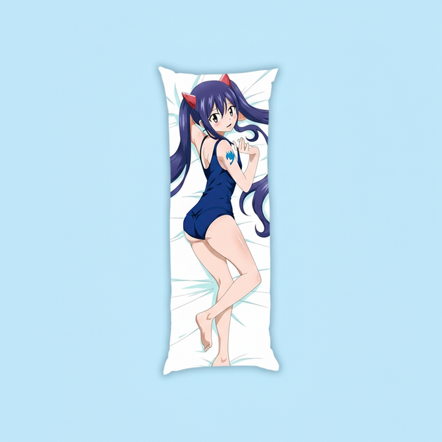 Подушка дакимакура Венди Марвелл Wendy Marvell Хвост Феи Fairy Tail 13х34 см - изображение 2