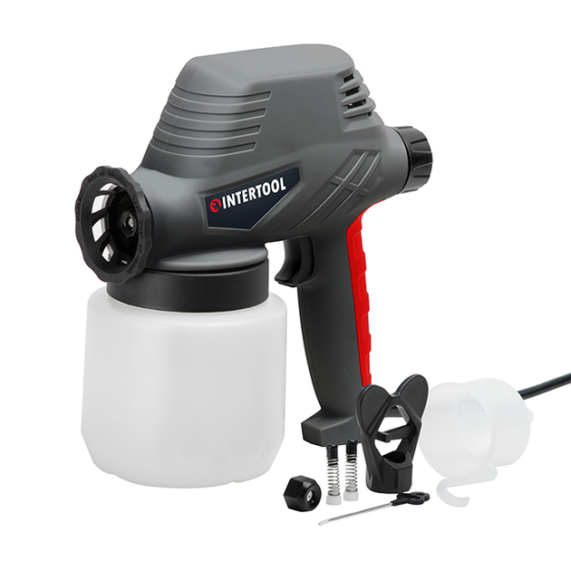 Пистолет покрасочный электрический INTERTOOL DT-5012 - Фото 1 Пистолет покрасочный электрический INTERTOOL DT-5012 - изображение 1