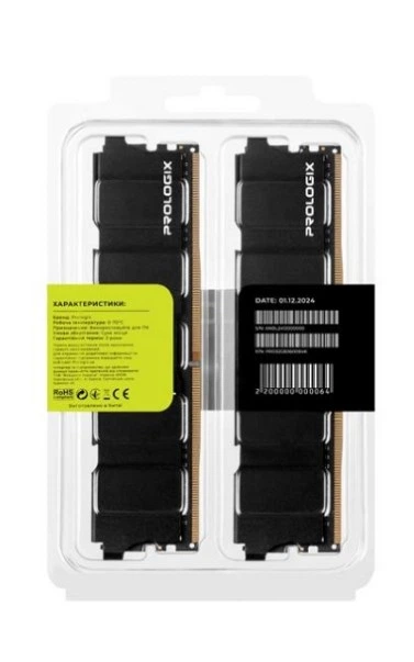Оперативная память DDR4 32 Gb (3600 MHz) (Kit 16 Gb x 2) Prologix Black (PRO32GB3600B4K) - Фото 4 Оперативная память DDR4 32 Gb (3600 MHz) (Kit 16 Gb x 2) Prologix Black (PRO32GB3600B4K) - изображение 4