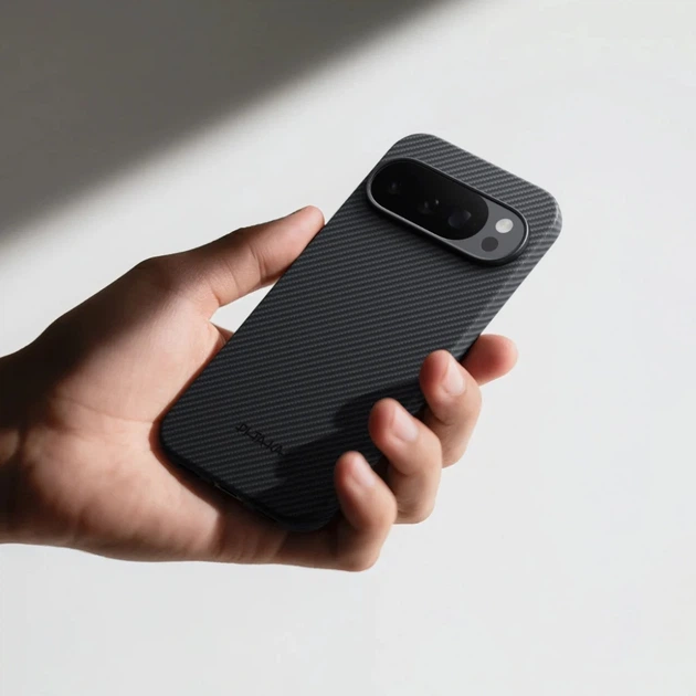 Чохол Pitaka Ultra-Slim Case Classic Twill 600D для Google Pixel 10 Pro XL Black/Grey (741654367704) - зображення 6