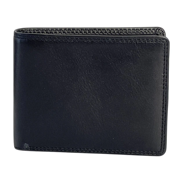 Мужское кожаное портмоне Visconti HT7 Stamford Black — Натуральная кожа, RFID-защита, Slim-дизайн, Черное - изображение 7