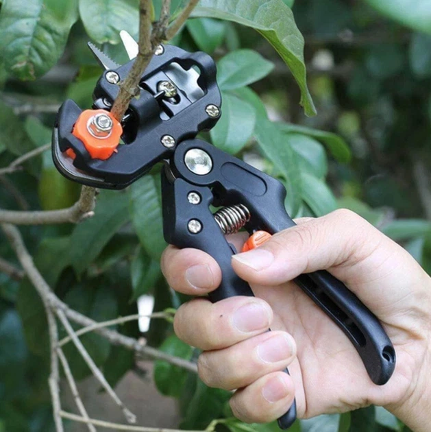 Профессиональный прививной секатор для обрезки и прививки деревьев Professional Grafting Tool ножницы садовые + лента в подарок - изображение 4