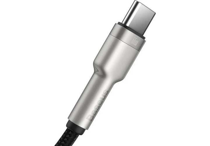 Кабель Baseus Cafule Series Metal Data Cable USB to Type-C 66W 1m Black (CAKF000101) - Фото 5 Кабель Baseus Cafule Series Metal Data Cable USB to Type-C 66W 1m Black (CAKF000101) - изображение 5