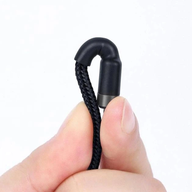 Кабель Baseus Cafule Cable Type-C to Type-C PD2.0 60W Flash charge (20V 3A) 1M Gray Black (CATKLF-GG1) - изображение 5