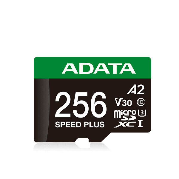 Карта пам'яті microSDXC (UHS-1 U3) A-DATA SPEED PLUS 256Gb Class 10 V30 A2 (R-180Mb/s W160Mb/s) (adapter SD) (UD256GUI3V30A2SP-RA1) - Фото 3 Карта пам'яті microSDXC (UHS-1 U3) A-DATA SPEED PLUS 256Gb Class 10 V30 A2 (R-180Mb/s W160Mb/s) (adapter SD) (UD256GUI3V30A2SP-RA1) - изображение 3