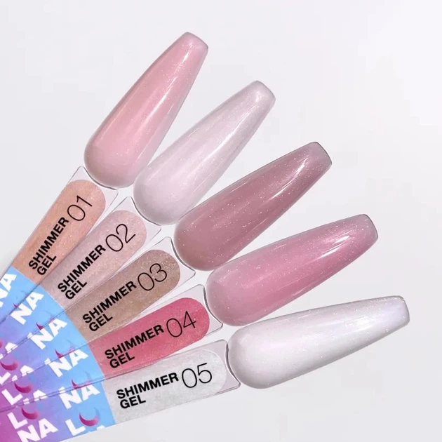 Гель для наращивания LUNAmoon Shimmer gel №02, 15 мл - Фото 2 Гель для наращивания LUNAmoon Shimmer gel №02, 15 мл - изображение 2