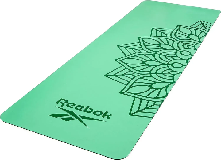 Килимок для йоги Reebok Natural Rubber Yoga Mat 4 мм, зелений - Фото 4 Килимок для йоги Reebok Natural Rubber Yoga Mat 4 мм, зелений - изображение 4