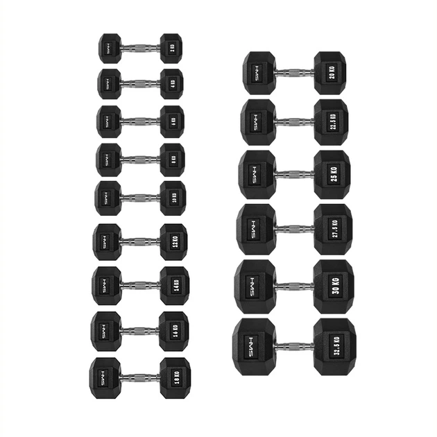 Гантель шестигранний HMS HEX PRO, 12 кг - Фото 4 Гантель шестигранний HMS HEX PRO, 12 кг - зображення 4