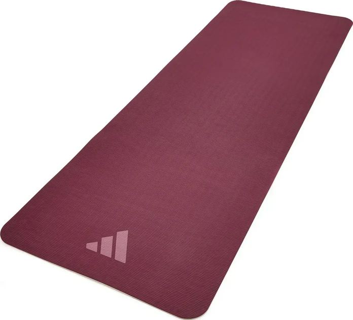 Килимок для йоги Adidas Double Sided Yoga Mat 6 мм, біло-рожевий - изображение 7