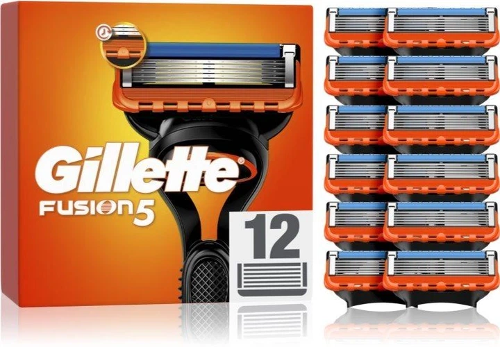 Сменные кассеты (лезвия) для бритья Gillette Fusion5 12 шт в упаковке (49366650) - изображение 2