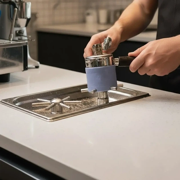 Насадка-адаптер для ринзера VD Coffee Touch Water 2 в 1, очистка холдера 53-58 мм(KN_CDEB8B5499A8) - изображение 2