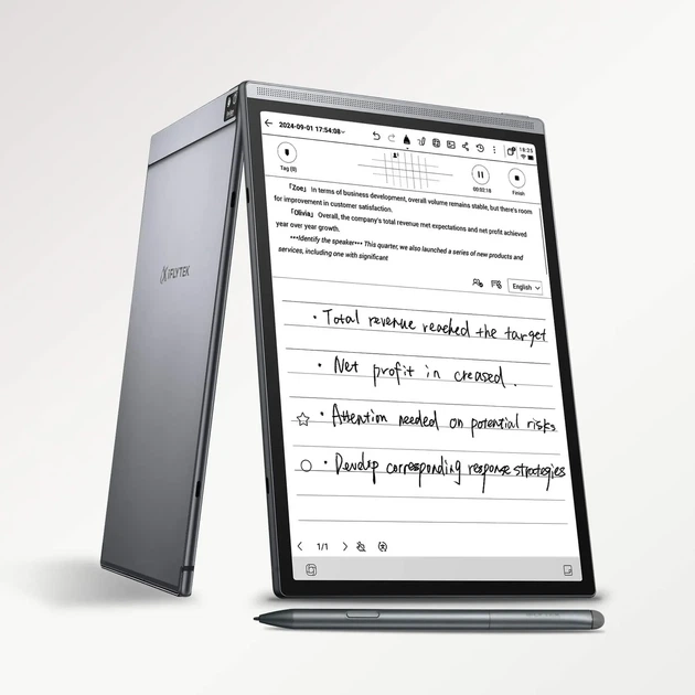 Электронная книга 8.2" iFLYTEK AINOTE Air 2 / 32ГБ / Android 11 / Wi-Fi / Bluetooth / Сенсорный E-Ink экран (1440 x 1920) / Настраиваемая яркость / Динамик / Серый - изображение 2