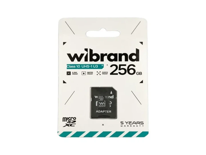 Карта пам'яті Wibrand 256 GB microSDXC (WICDHU3/256GB-A) - Фото 2 Карта пам'яті Wibrand 256 GB microSDXC (WICDHU3/256GB-A) - изображение 2