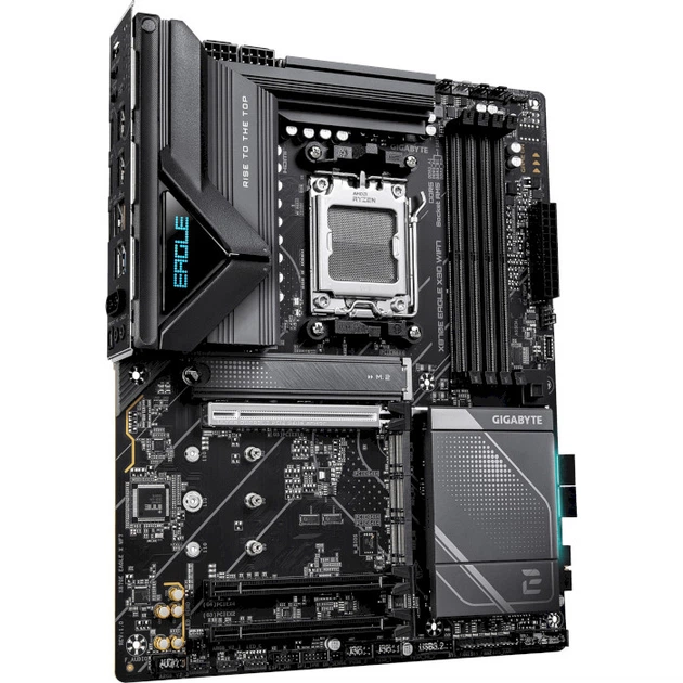 Материнская плата GIGABYTE X870E Eagle X3D WiFi7 ATX sAM5 AMD X870E 4xDDR5 4xM.2 4xSATA HDMI 2xUSB4 5 GbE Black - изображение 2