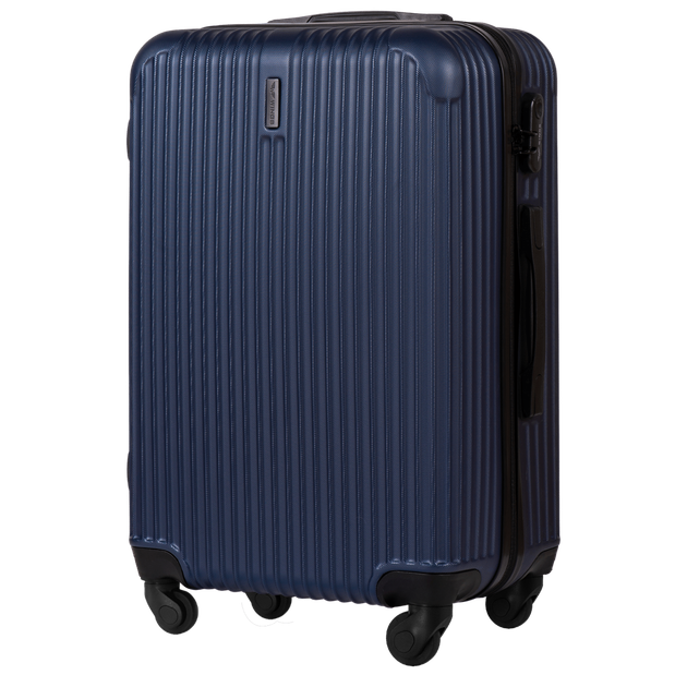 Дорожный пластиковый чемодан Wings TR058 Egret малый (S) ручная кладь на 4 колесах 55х38х21 см, синий - Фото 1 Дорожный пластиковый чемодан Wings TR058 Egret малый (S) ручная кладь на 4 колесах 55х38х21 см, синий - изображение 1