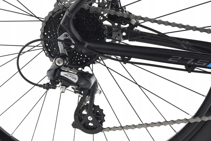 Велосипед Lazaro CORE V1 27.5 MTB ЧОЛОВІЧА ГІДРАВЛІКА 17 дюймів колесо 27.5" ЧОРНИЙ - зображення 5
