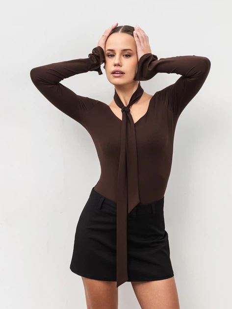 Боди "Амаретто" ROMASHKA Коричневый, L/XL, 20032 - Фото 6 Боди "Амаретто" ROMASHKA Коричневый, L/XL, 20032 - изображение 6