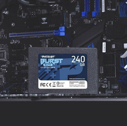 SSD диск Patriot Burst Elite 240GB 2.5" SATAIII TLC (PBE240GS25SSDR) - Фото 3 SSD диск Patriot Burst Elite 240GB 2.5" SATAIII TLC (PBE240GS25SSDR) - зображення 3
