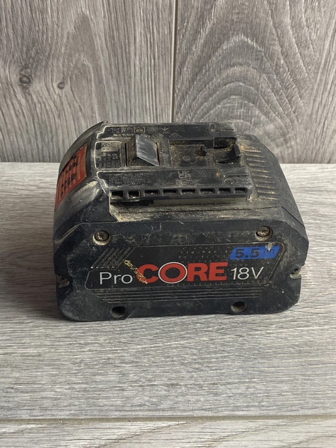 Акумулятор Bosch ProCORE18V 5.5Ah 18V GBA (1600A02149), Li-Ion, індикатор заряду - Б/В - зображення 3