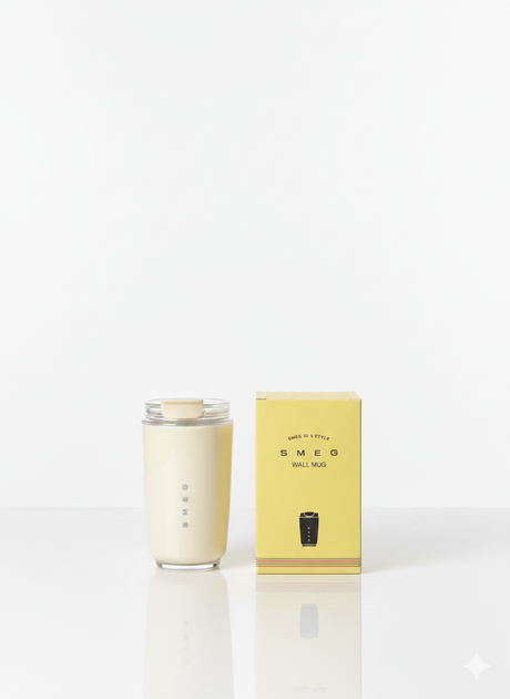 Термочашка Smeg Wall Mug для гарячих та холодних напоїв молочна 300ml - Фото 2 Термочашка Smeg Wall Mug для гарячих та холодних напоїв молочна 300ml - зображення 2