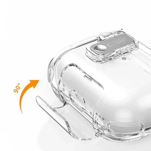 Чохол для навушників Tech-Protect Bounce Pro для AirPods Pro 3 Clear (5906302392681) - зображення 11