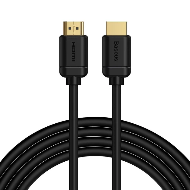Кабель Baseus High Definition HDMI to HDMI 3m Black (CAKGQ-C01) - Фото 1 Кабель Baseus High Definition HDMI to HDMI 3m Black (CAKGQ-C01) - изображение 1