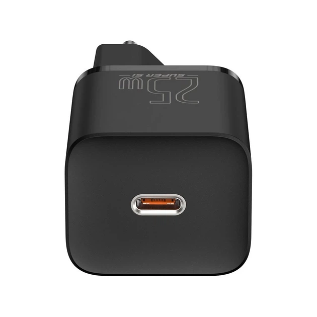 Мережевий зарядний пристрій Baseus Super Silicone PD 25W USB-C with USB-C to USB-C Cable 1m Black (TZCCSUP-L01) - Фото 4 Мережевий зарядний пристрій Baseus Super Silicone PD 25W USB-C with USB-C to USB-C Cable 1m Black (TZCCSUP-L01) - зображення 4