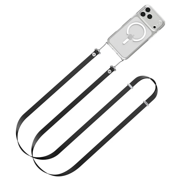 Ремінець Spigen DA30L Lanyard Strap Crossbody Black (AFA10614) - Фото 1 Ремінець Spigen DA30L Lanyard Strap Crossbody Black (AFA10614) - зображення 1