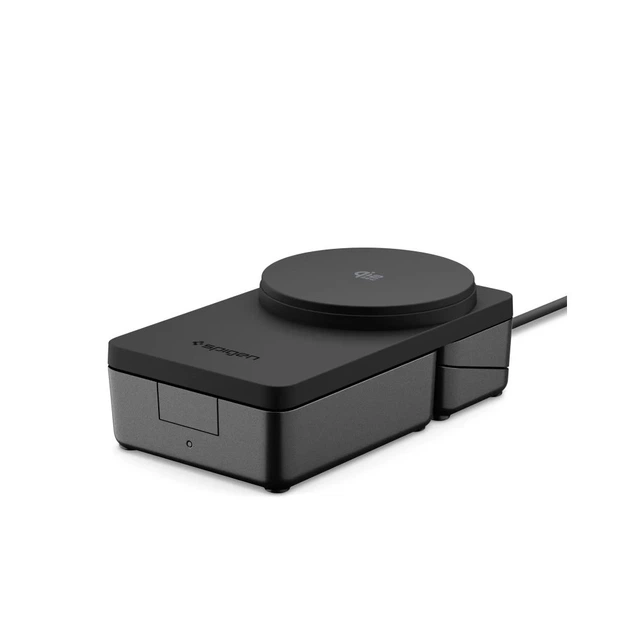 Беспроводная зарядка Spigen Essential 3in1 Magnetic 25W Qi2.2 Black with MagSafe (ACH10398) - изображение 5