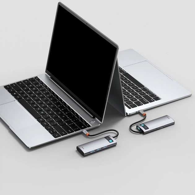 USB-хаб Baseus Multifunctional Metal Gleam 5-in-1 (CAHUB-CX0G) - Фото 10 USB-хаб Baseus Multifunctional Metal Gleam 5-in-1 (CAHUB-CX0G) - изображение 10