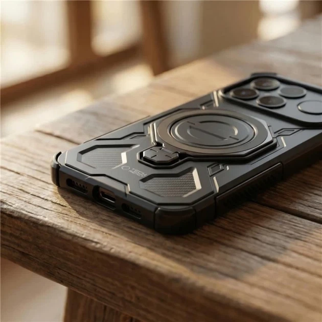 Чехол Tech-Protect Tacticstand для Xiaomi Poco F8 Ultra Matte Black with MagSafe (5906302352722) - Фото 7 Чехол Tech-Protect Tacticstand для Xiaomi Poco F8 Ultra Matte Black with MagSafe (5906302352722) - изображение 7