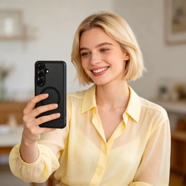 Чехол Tech-Protect MagPeak для Samsung Galaxy S26 Matte Black with MagSafe (5906302390571) - изображение 5