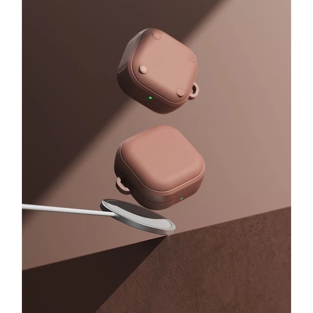 Чохол для навушників Ringke Onyx Magnetic для Samsung Galaxy Buds 4 / 4 Pro Constant Coral with MagSafe (8800328816824) - зображення 3