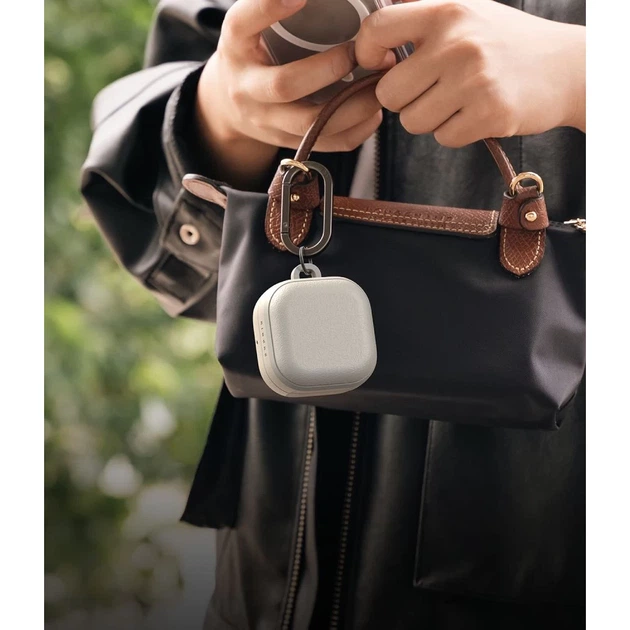 Чохол для навушників Ringke Onyx Magnetic для Samsung Galaxy Buds 4 / 4 Pro Warm Grey with MagSafe (8800328816817) - Фото 5 Чохол для навушників Ringke Onyx Magnetic для Samsung Galaxy Buds 4 / 4 Pro Warm Grey with MagSafe (8800328816817) - зображення 5