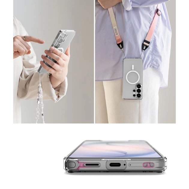 Чехол Ringke Fusion Magnetic для Samsung Galaxy S26 Ultra Matte Clear with MagSafe (8800328814486) - изображение 7