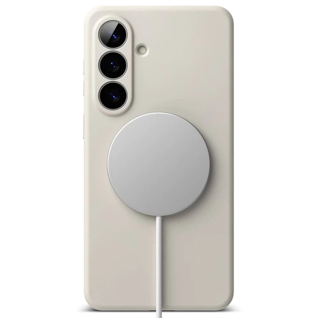 Чехол Ringke Silicone Magnetic для Samsung Galaxy S26 Plus с MagSafe Stone (8800328815278) - Фото 4 Чехол Ringke Silicone Magnetic для Samsung Galaxy S26 Plus с MagSafe Stone (8800328815278) - изображение 4