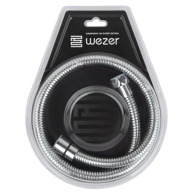 Шланг для душа WEZER 1200мм силиконовый хром WKR-008-120 - изображение 2