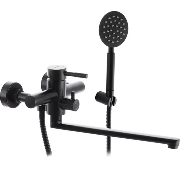 Смеситель для ванны WEZER EKO7A-01-BLACK - Фото 2 Смеситель для ванны WEZER EKO7A-01-BLACK - изображение 2