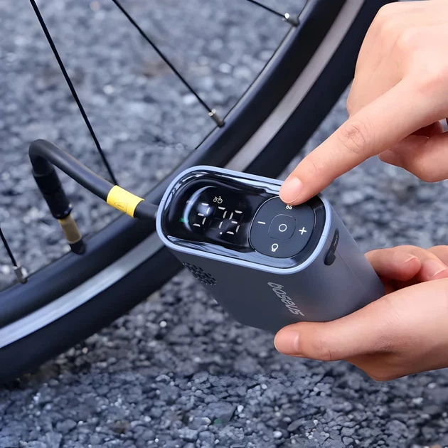Велокомпрессор Baseus PrimeTrip Series Portable Bike Pump 1750mAh 45W Black (C11169000121-00) - изображение 9