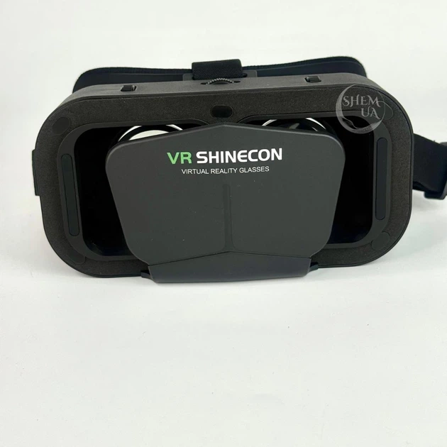 VR окуляри для смартфона 3.5–7.2" VR Shinecon, 3D гарнітура віртуальної реальності з регулюванням фокусу, універсальна віртуальна гарнітура для ігор та відео з сумісністю Android / iOS та підтримкою Bluetooth, RVA-026-Black - зображення 10