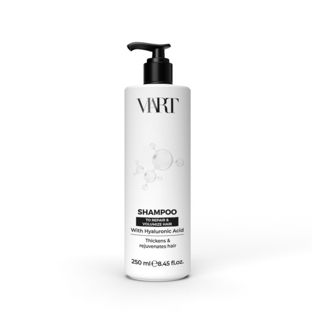 Відновлювальний шампунь для обʼєму тонкого волосся Viart "Shampoo with HYALURONIC ACID for Repair and Volumizing Hair" 250ml - Фото 1 Відновлювальний шампунь для обʼєму тонкого волосся Viart "Shampoo with HYALURONIC ACID for Repair and Volumizing Hair" 250ml - зображення 1