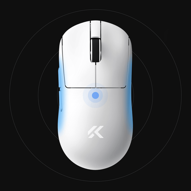 Ігрова бездротова мишка MCHOSE A7 V2 Ultra+ / PAW3950 / 8000Hz / 42 000 DPI / White / Білий - изображение 3