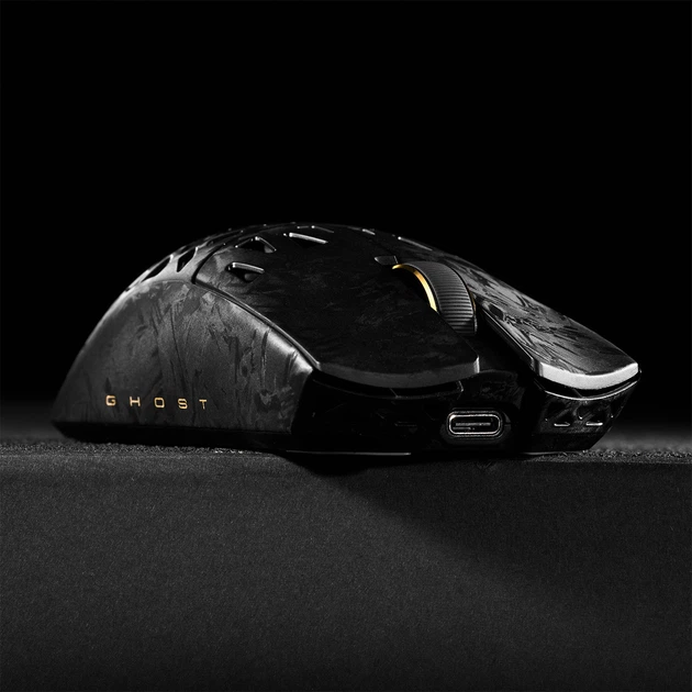 Карбонова ігрова бездротова мишка ATK Ghost Ultimate / 2.4 GHz