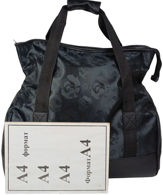 Дорожная Сумка Саквояж 25l Wallaby Черная С Розами (385526) - изображение 10