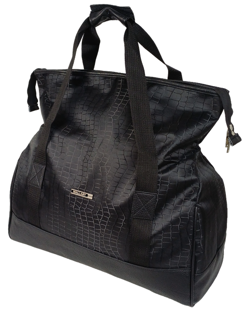 Дорожня Сумка Саквояж 25l Wallaby Чорна Під Крокодила (385529) - зображення 2