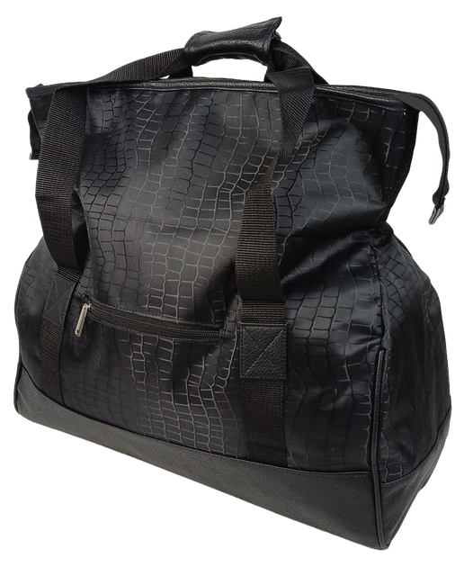 Дорожня Сумка Саквояж 25l Wallaby Чорна Під Крокодила (385529) - зображення 6