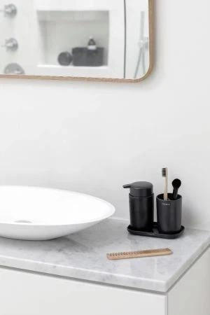 Набор аксессуаров для ванной Brabantia ReNew из 3 предметов графит 280368 (00801020) - изображение 12