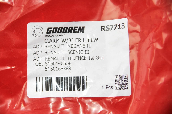 Важіль перед. Megane III/ Scenic III/ Fluence 09- Л. - GOODREM (RS7713) - изображение 6