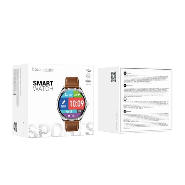 Смарт-часы HOCO Y22 AMOLED Smart sports watch(call version) Silver (6942007628990) - изображение 3